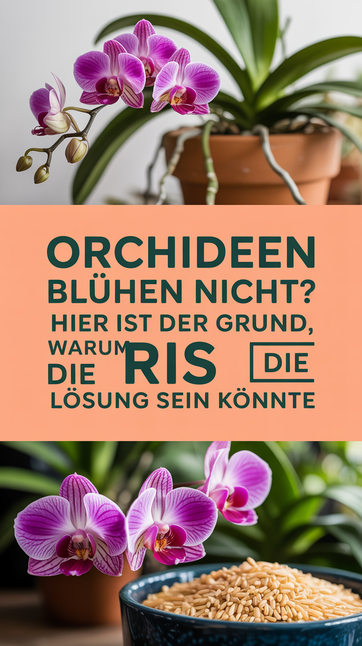 Orchideen blühen nicht? Hier ist der Grund, warum Reis die Lösung sein könnte