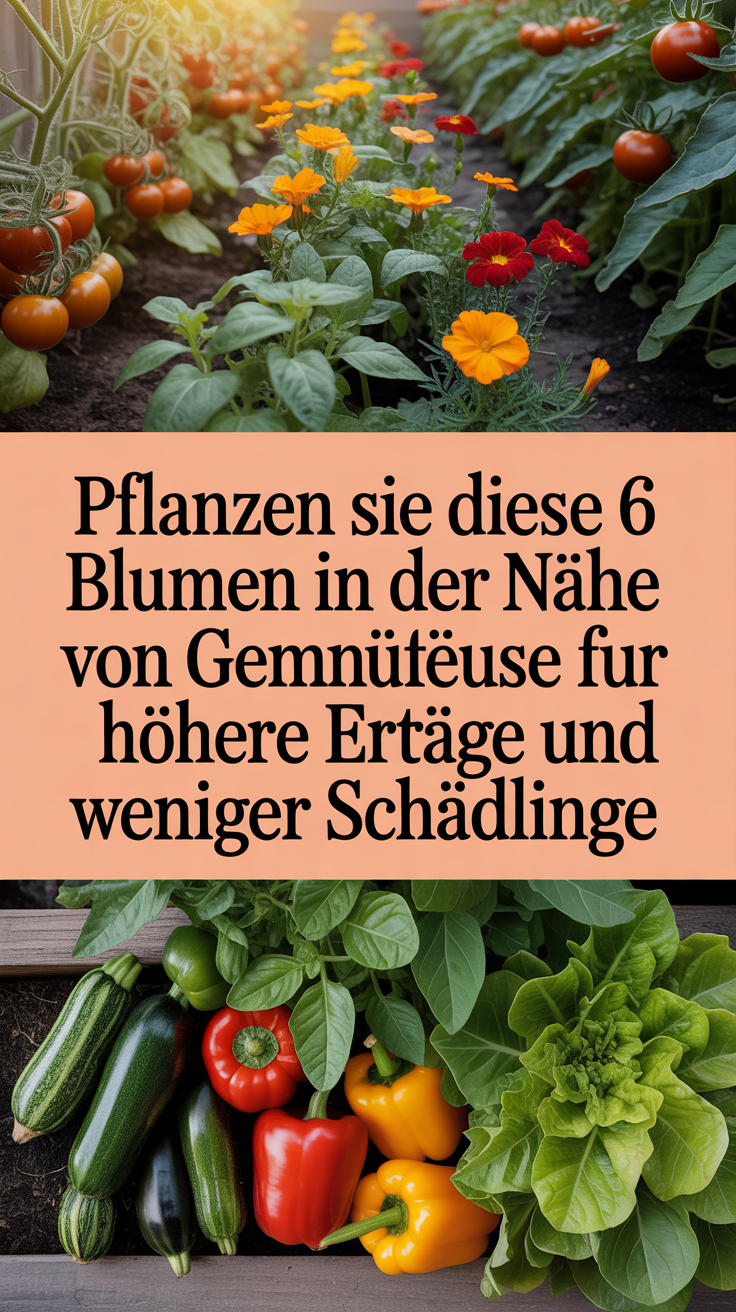 Pflanzen Sie diese 6 Blumen in der Nähe von Gemüse für höhere Erträge und weniger Schädlinge