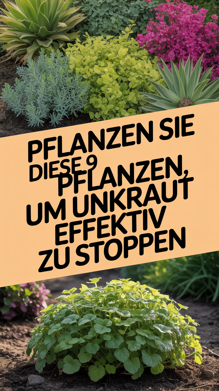 Pflanzen Sie diese 9 Pflanzen, um Unkraut effektiv zu stoppen