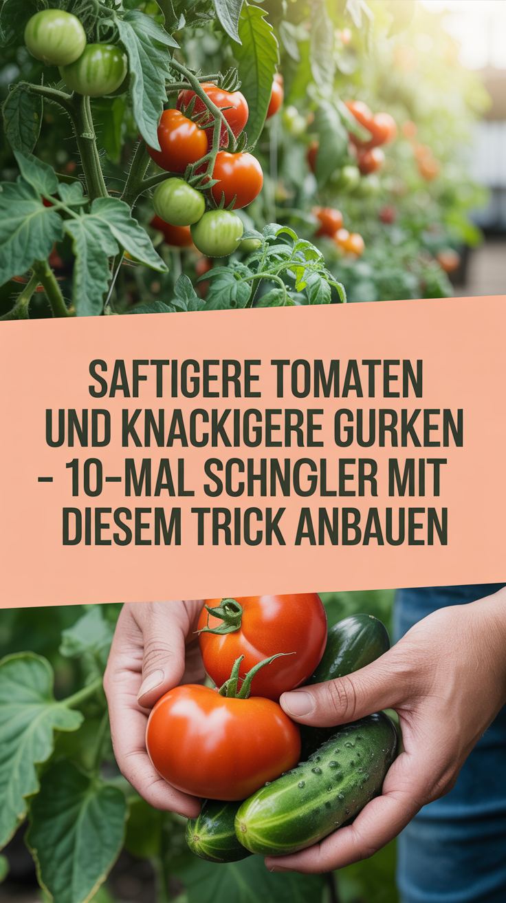 Saftigere Tomaten und knackigere Gurken – 10-mal schneller mit diesem Trick anbauen
