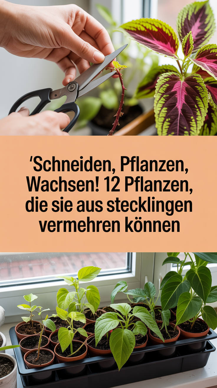 Schneiden, Pflanzen, Wachsen! 12 Pflanzen, die Sie aus Stecklingen vermehren können