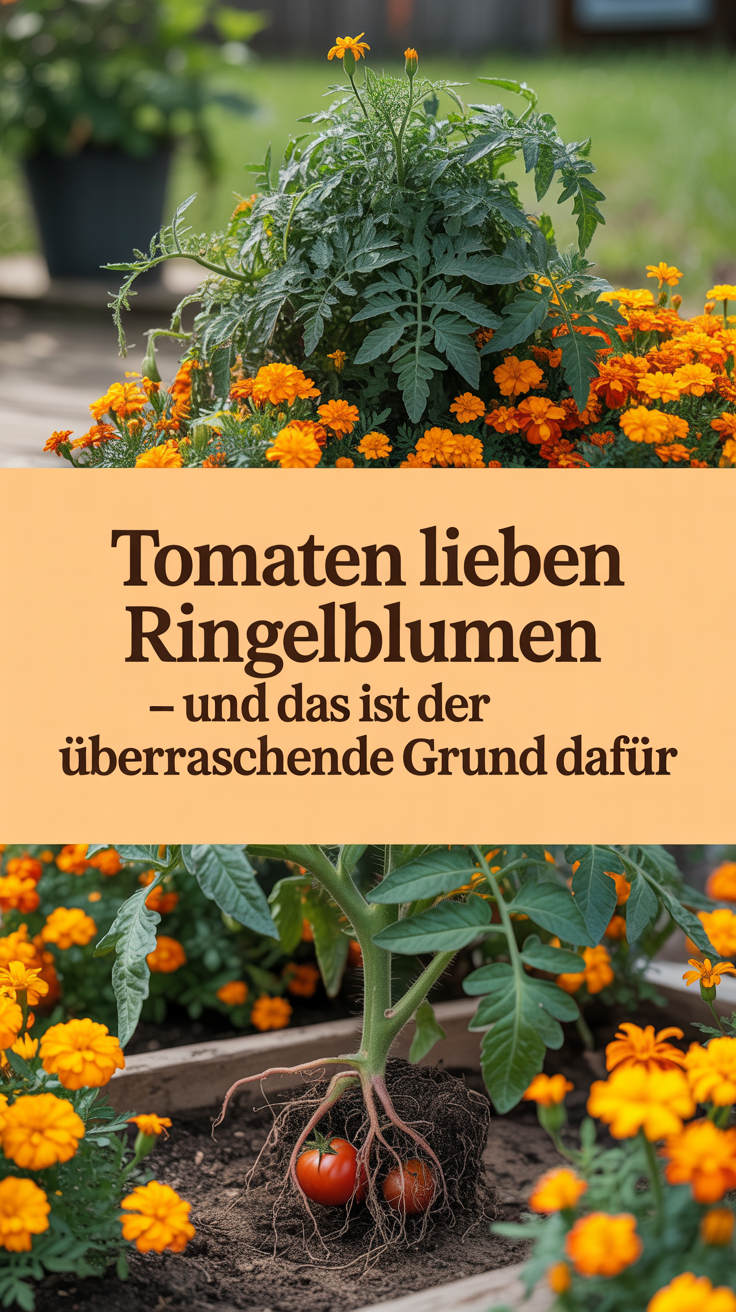 Tomaten lieben Ringelblumen – und das ist der überraschende Grund dafür