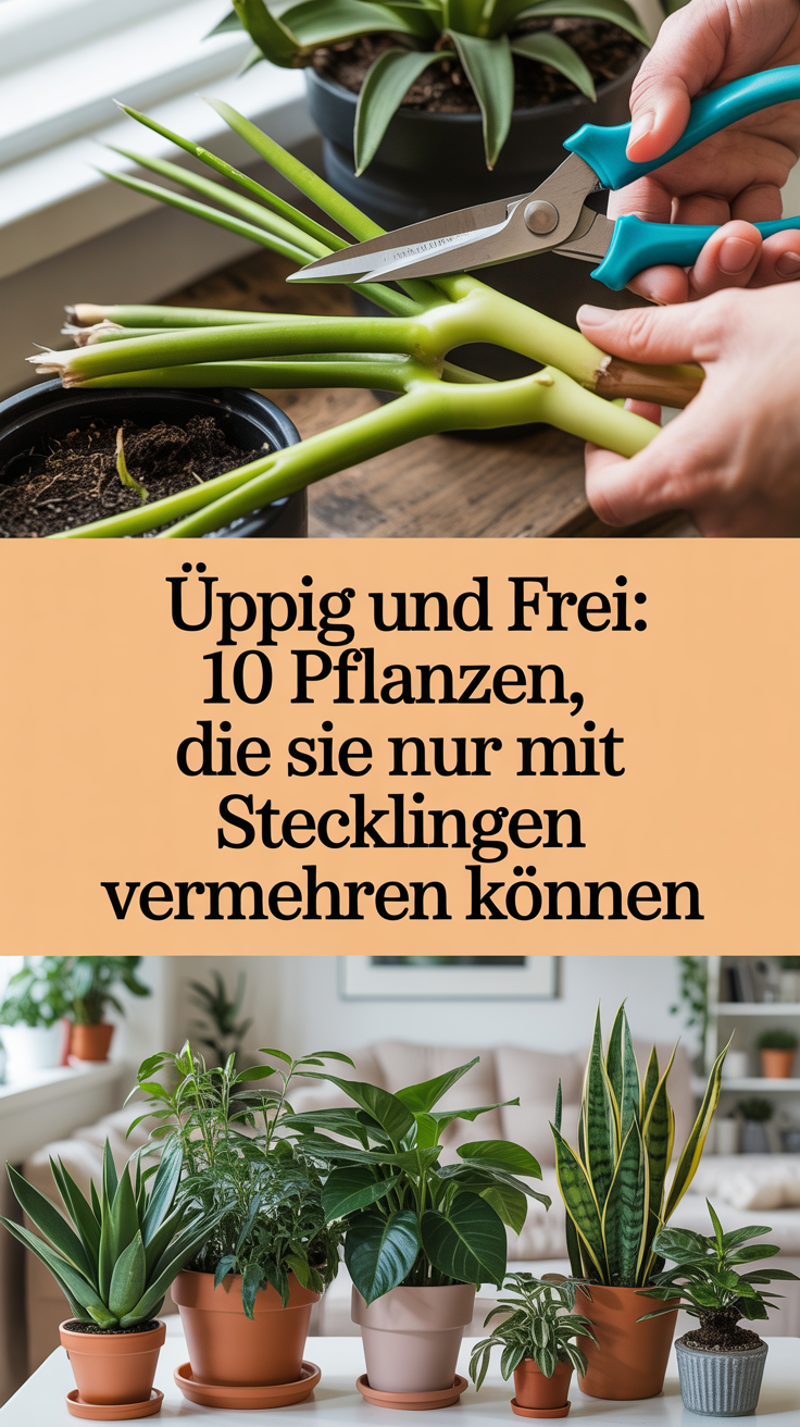 Üppig und frei: 10 Pflanzen, die Sie nur mit Stecklingen vermehren können