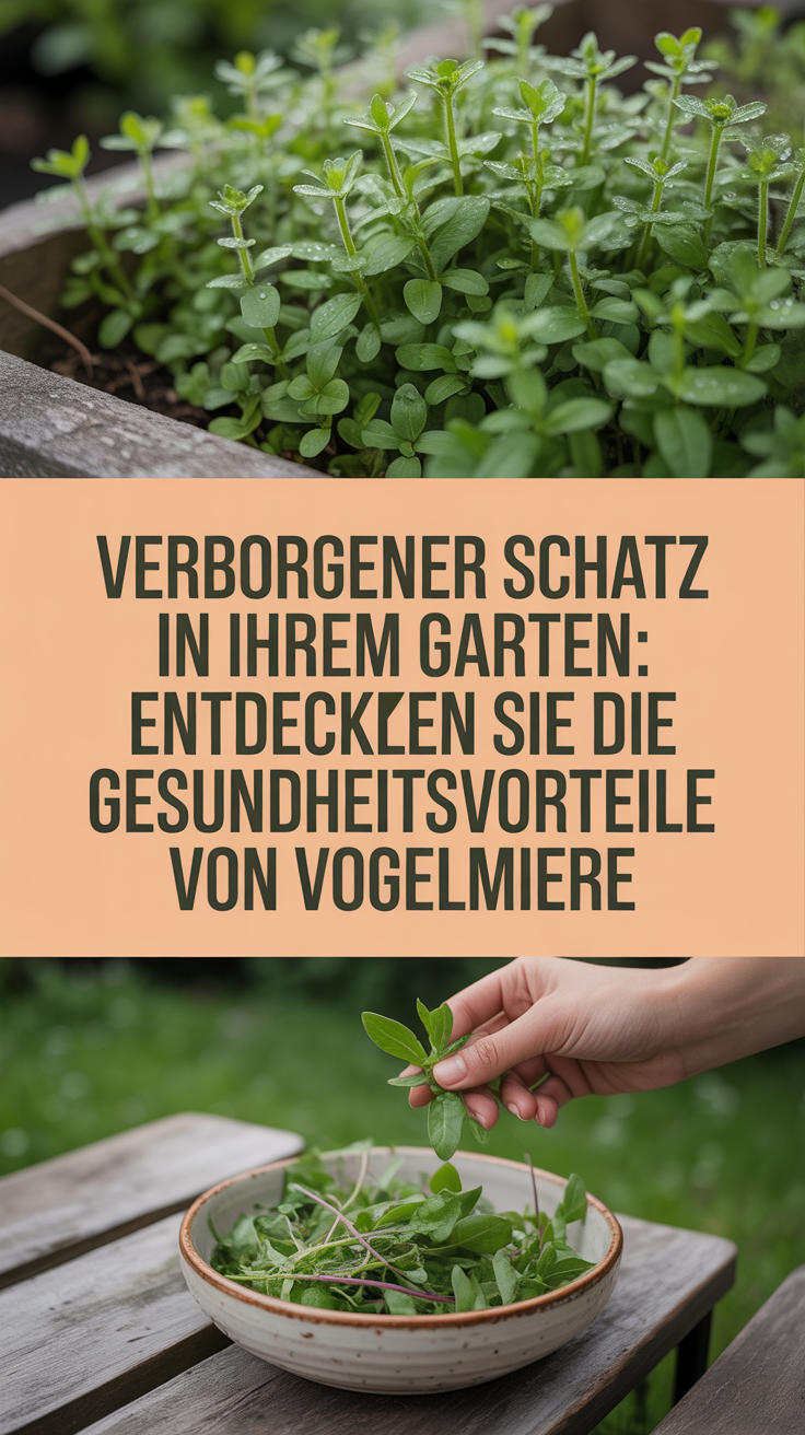 Verborgener Schatz in Ihrem Garten: Entdecken Sie die Gesundheitsvorteile von Vogelmiere