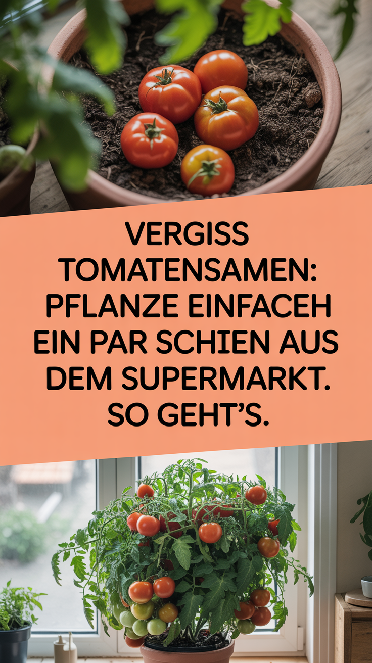 Vergiss Tomatensamen: Pflanze einfach ein paar Scheiben aus dem Supermarkt. So geht’s.