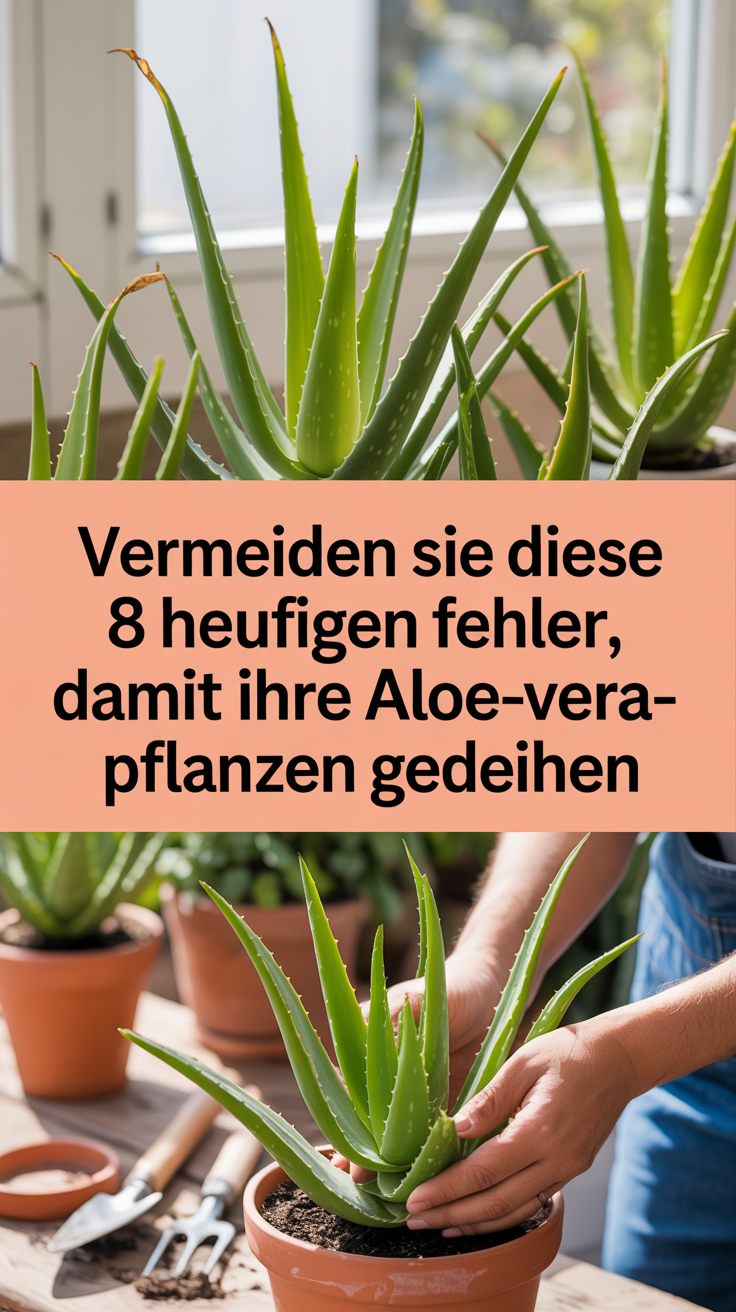 Vermeiden Sie diese 8 häufigen Fehler, damit Ihre Aloe-Vera-Pflanzen gedeihen