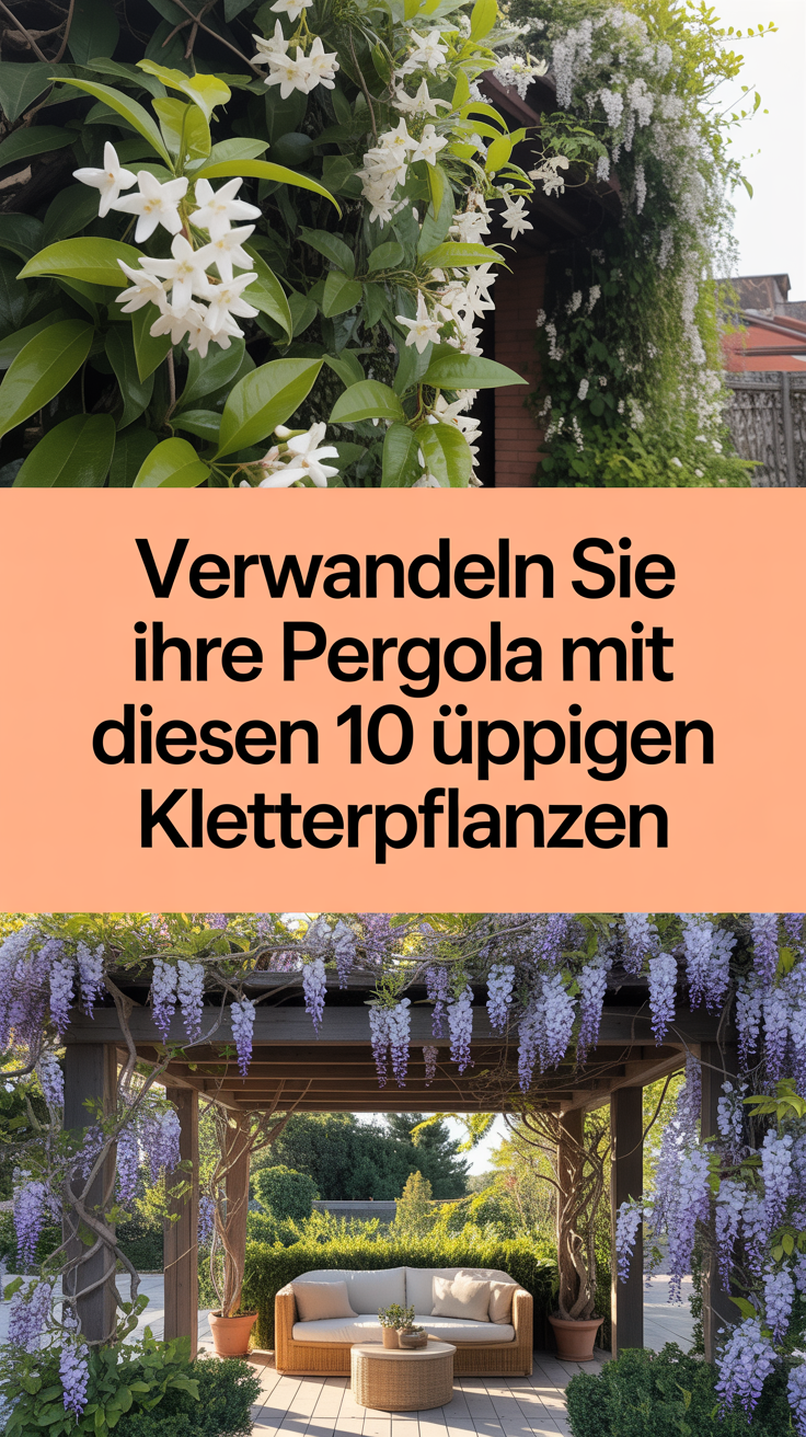 Verwandeln Sie Ihre Pergola mit diesen 10 üppigen Kletterpflanzen