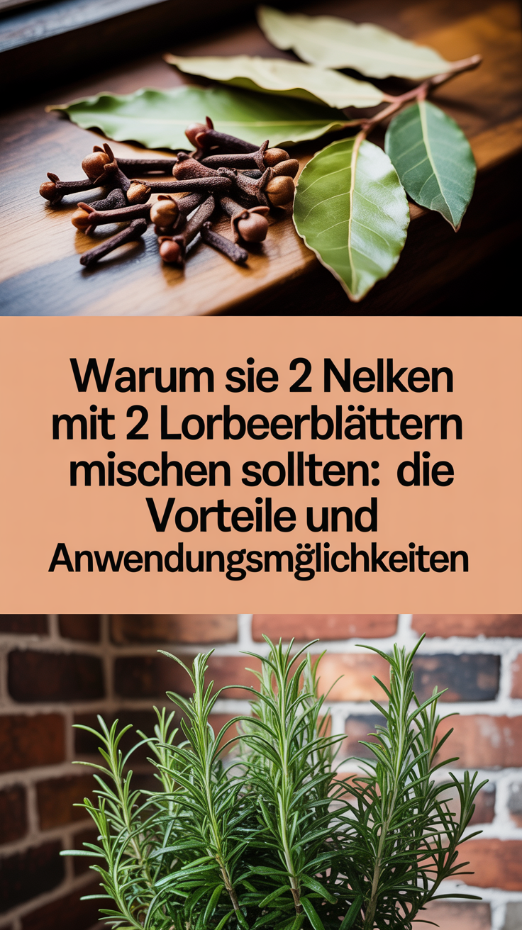 Warum Sie 2 Nelken mit 2 Lorbeerblättern mischen sollten: Die Vorteile und Anwendungsmöglichkeiten