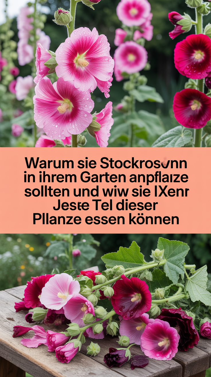 Warum Sie Stockrosen in Ihrem Garten anpflanzen sollten und wie Sie jeden Teil dieser Pflanze essen können
