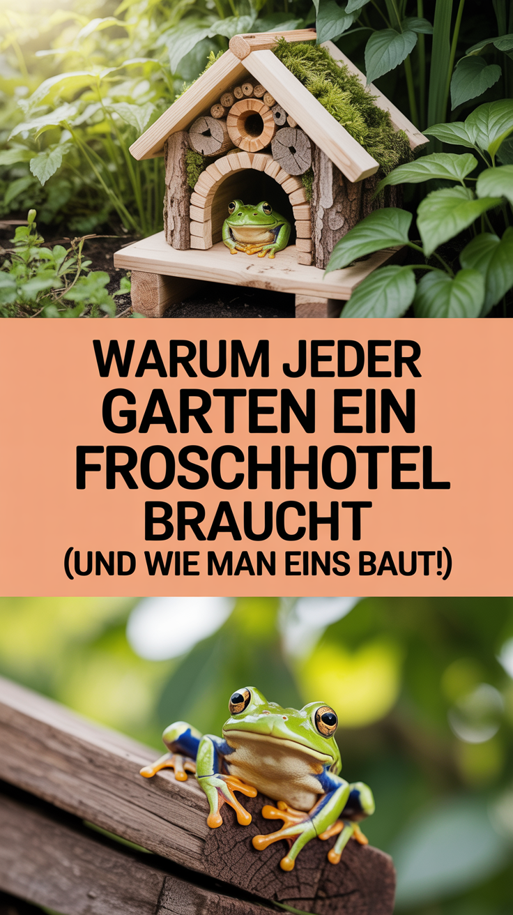 Warum jeder Garten ein Froschhotel braucht (und wie man eins baut!)