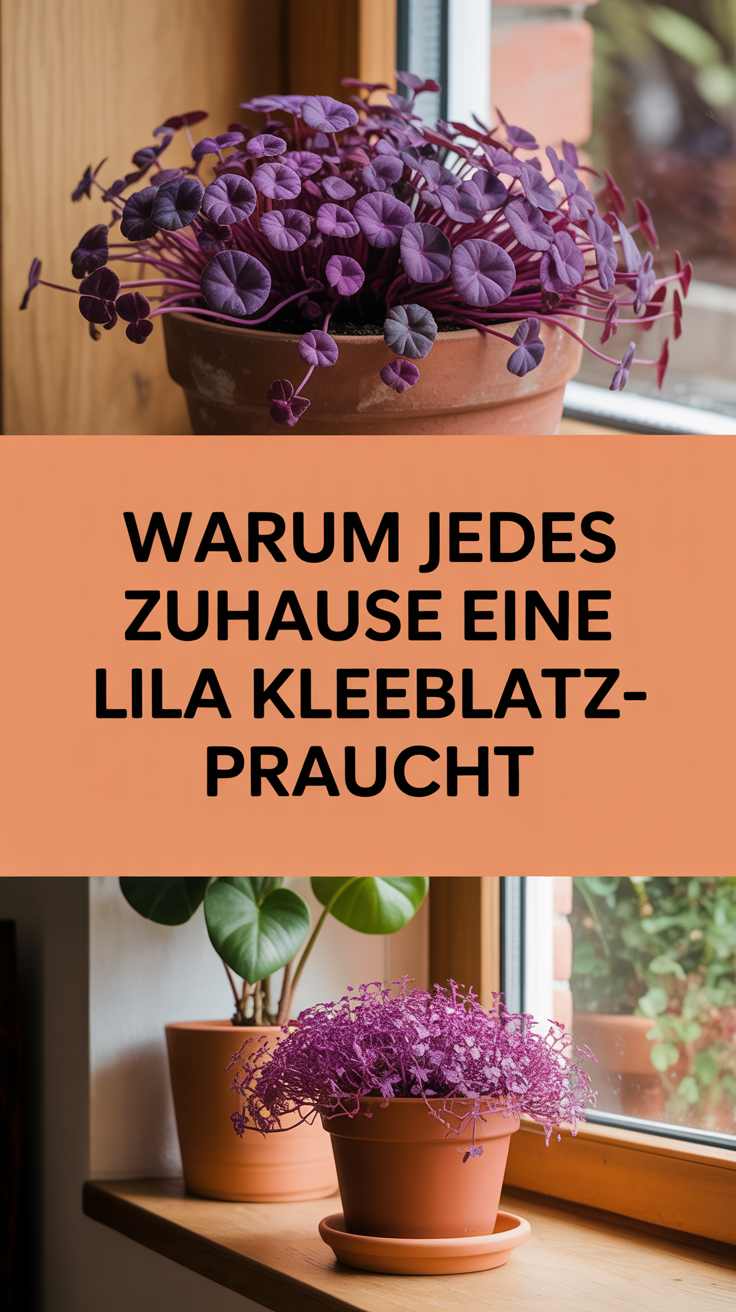Warum jedes Zuhause eine lila Kleeblatt-Pflanze braucht