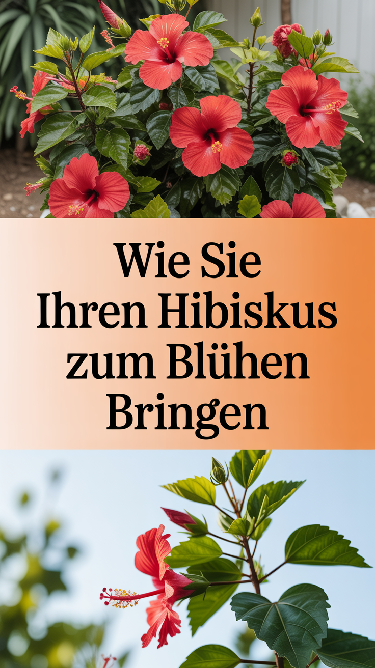 Wie Sie Ihren Hibiskus zum Blühen bringen