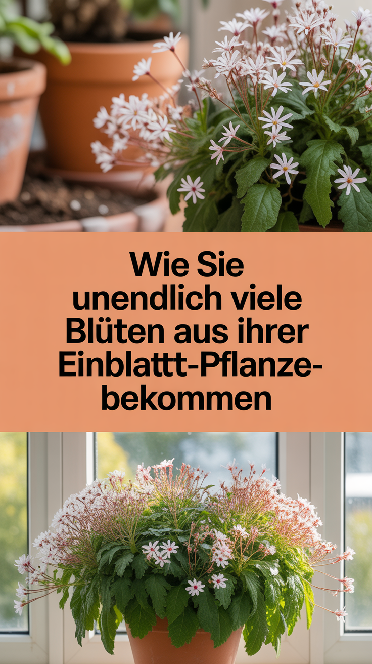 Wie Sie unendlich viele Blüten aus Ihrer Einblatt-Pflanze bekommen