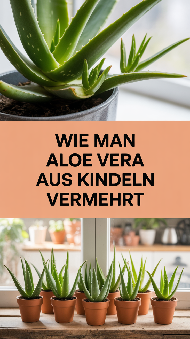 Wie man Aloe Vera aus Kindeln vermehrt