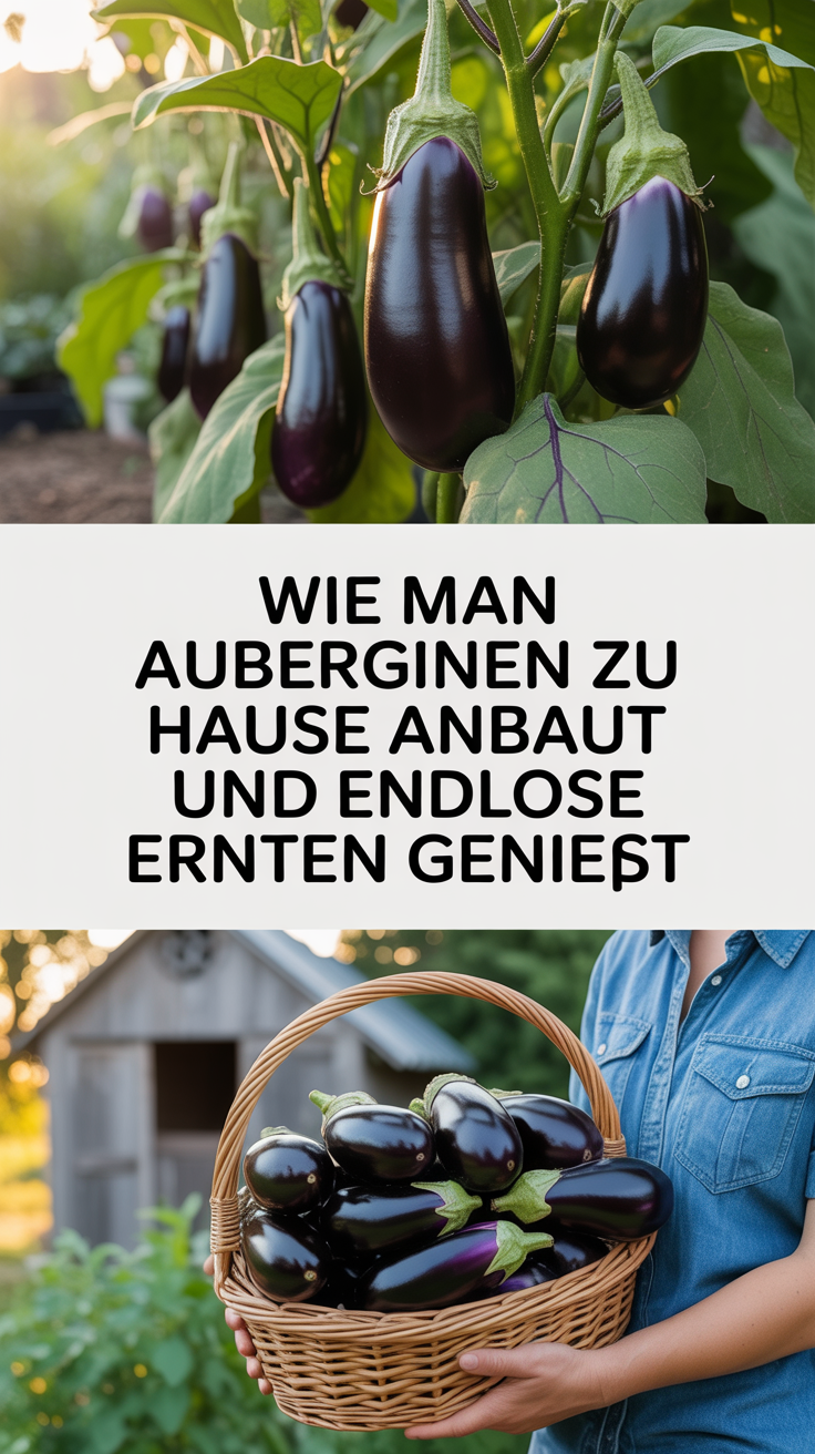 Wie man Auberginen zu Hause anbaut und endlose Ernten genießt