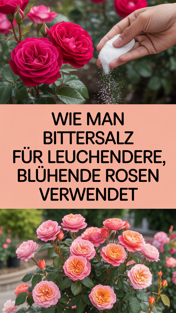 Wie man Bittersalz für leuchtendere, blühende Rosen verwendet