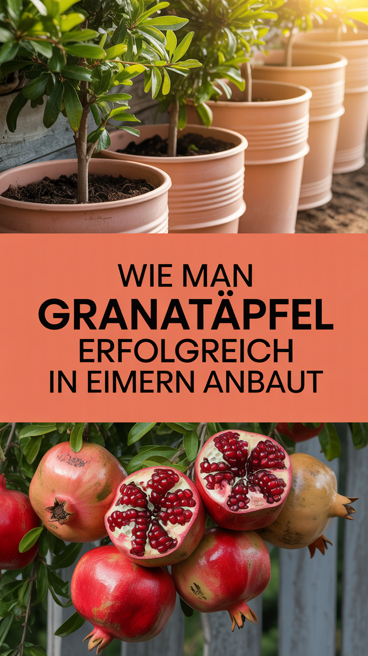 Wie man Granatäpfel erfolgreich in Eimern anbaut