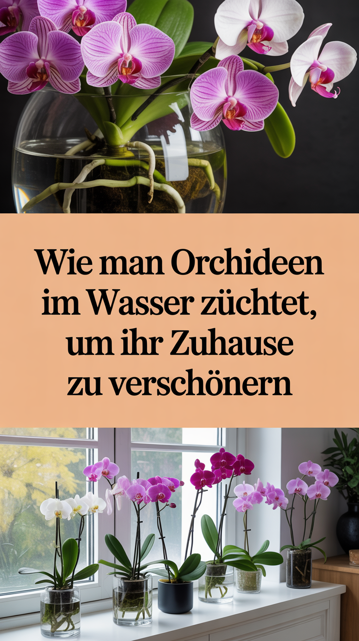Wie man Orchideen im Wasser züchtet, um Ihr Zuhause zu verschönern