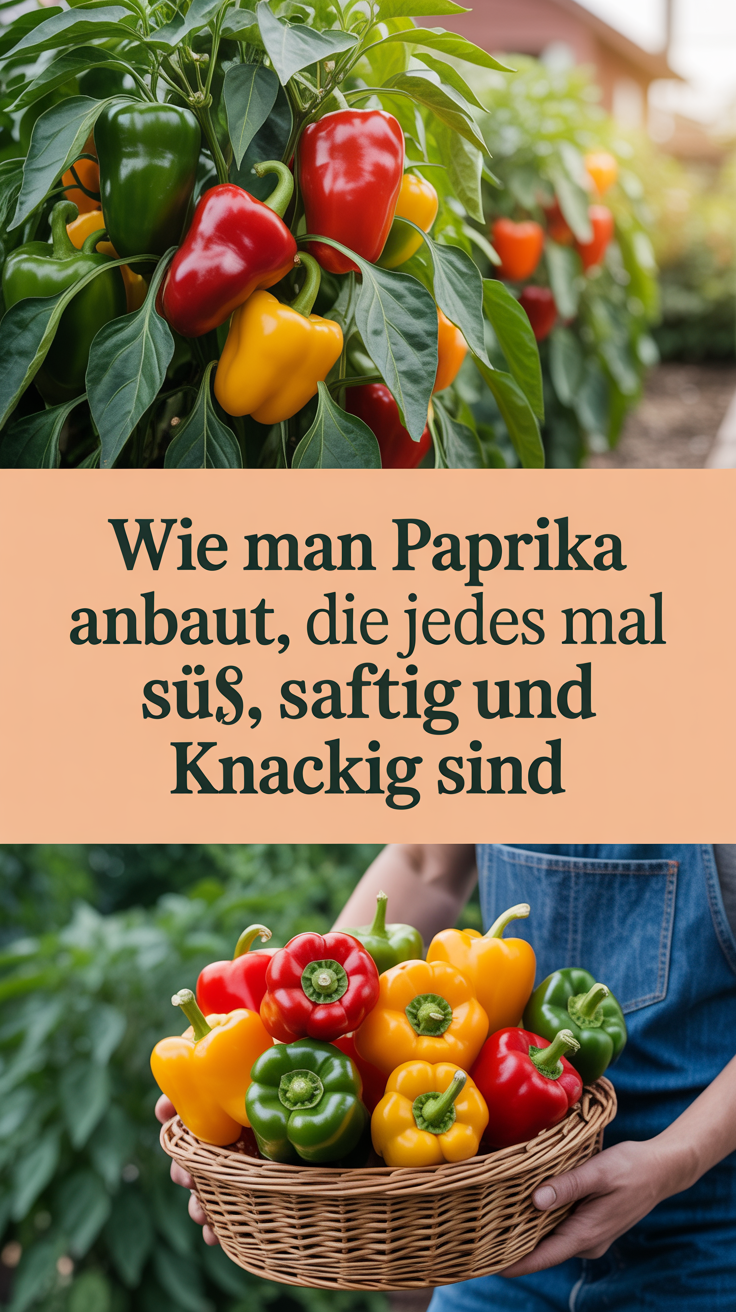 Wie man Paprika anbaut, die jedes Mal süß, saftig und knackig sind