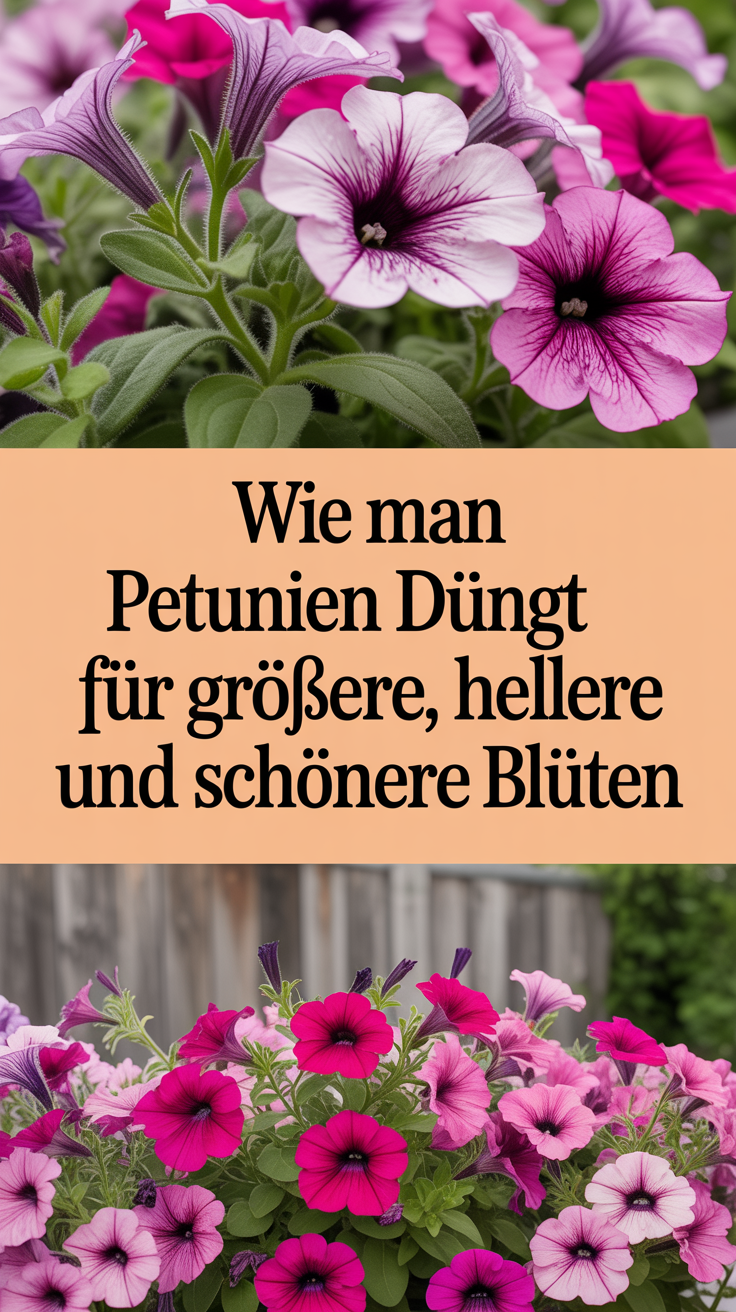 Wie man Petunien düngt für größere, hellere und schönere Blüten