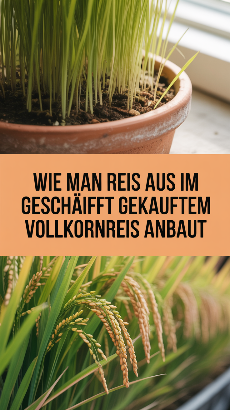 Wie man Reis aus im Geschäft gekauftem Vollkornreis anbaut