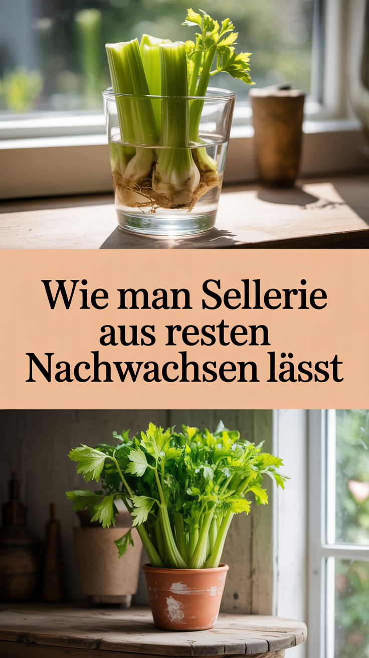 Wie man Sellerie aus Resten nachwachsen lässt