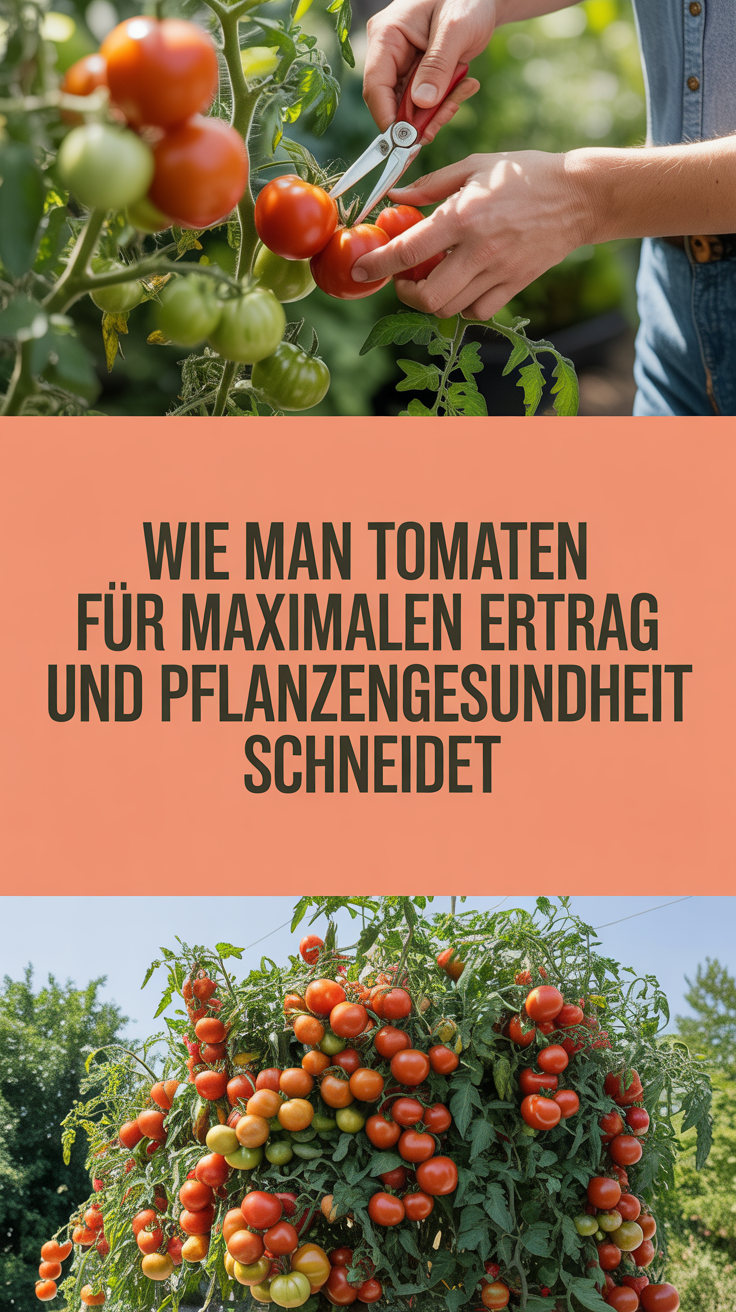 Wie man Tomaten für maximalen Ertrag und Pflanzengesundheit schneidet