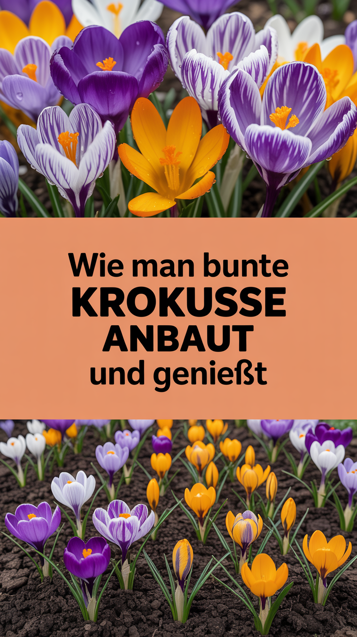 Wie man bunte Krokusse anbaut und genießt