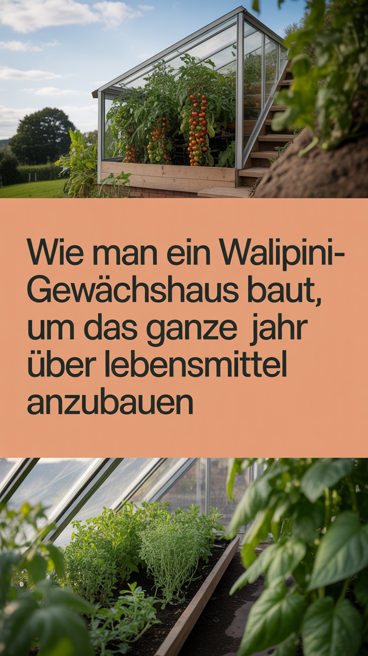 Wie man ein Walipini-Gewächshaus baut, um das ganze Jahr über Lebensmittel anzubauen