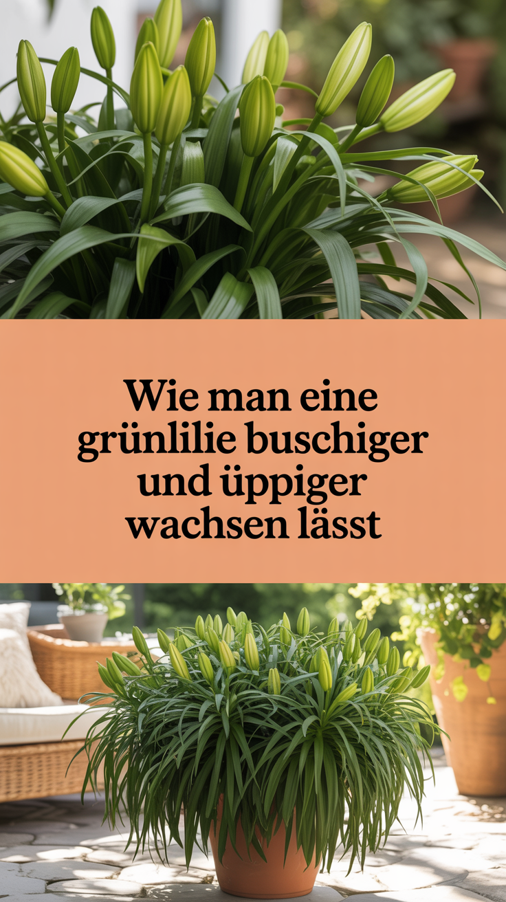 Wie man eine Grünlilie buschiger und üppiger wachsen lässt