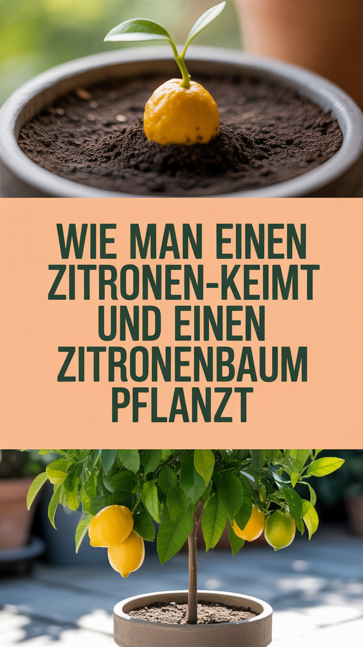 Wie man einen Zitronen-Kern keimt und einen Zitronenbaum pflanzt