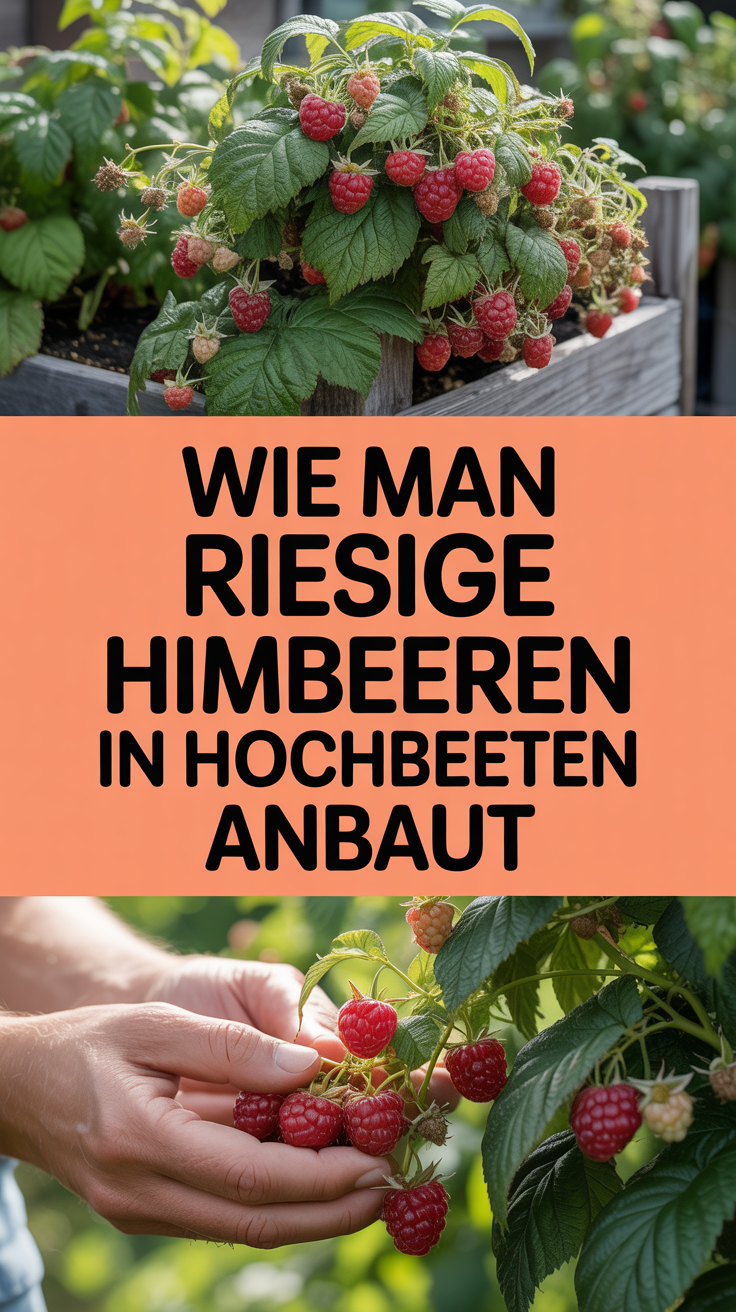 Wie man riesige Himbeeren in Hochbeeten anbaut