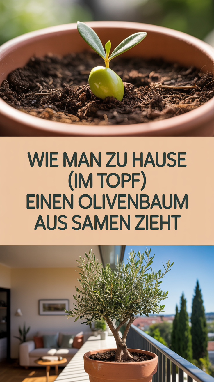 Wie man zu Hause (im Topf) einen Olivenbaum aus Samen zieht