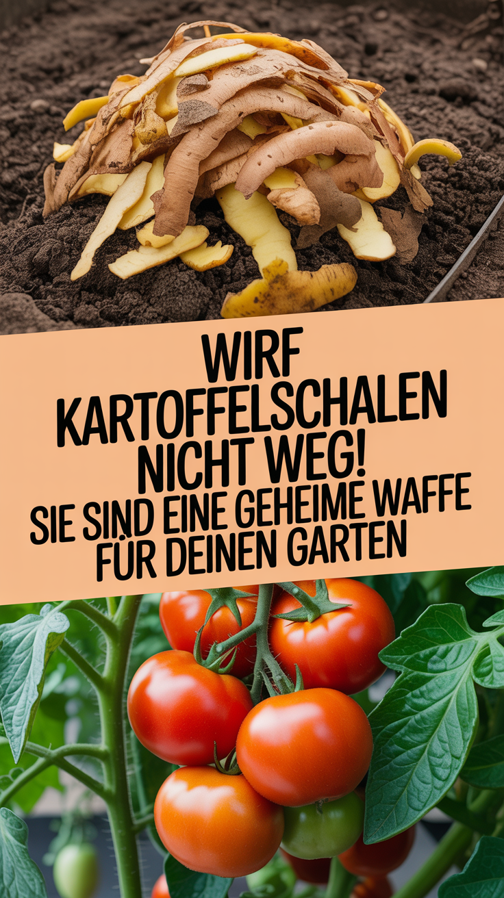 Wirf Kartoffelschalen nicht weg! Sie sind eine geheime Waffe für deinen Garten