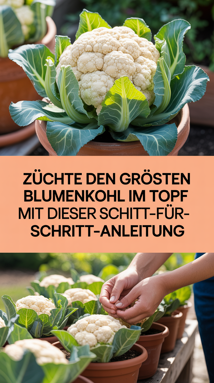 Züchte den größten Blumenkohl im Topf mit dieser Schritt-für-Schritt-Anleitung