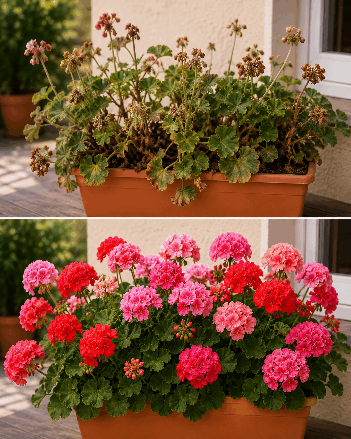 Mit diesem einfachen Trick blühen Geranien den ganzen Sommer über