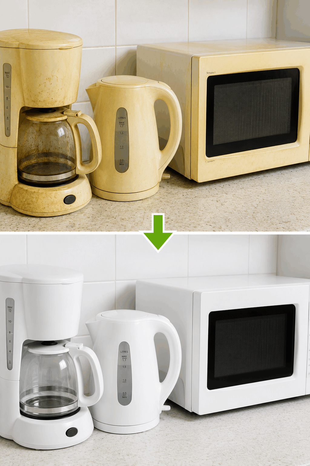 Vergilbte Küchengeräte? Mit diesem Trick sehen sie fast wie neu aus