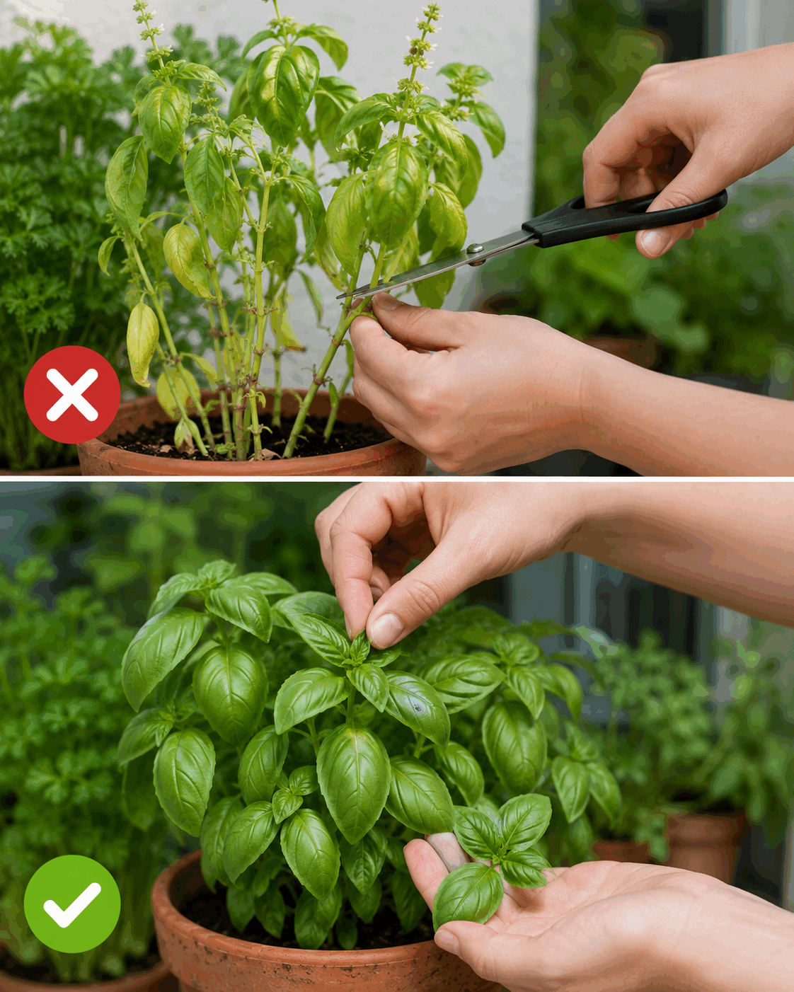 Die meisten ernten Kräuter falsch – so bleiben sie länger gesund und aromatisch