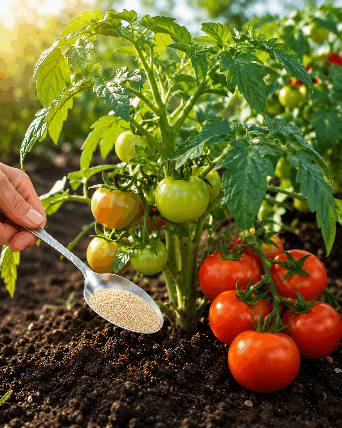 Ein Löffel davon und Ihre Tomaten wachsen doppelt so schnell